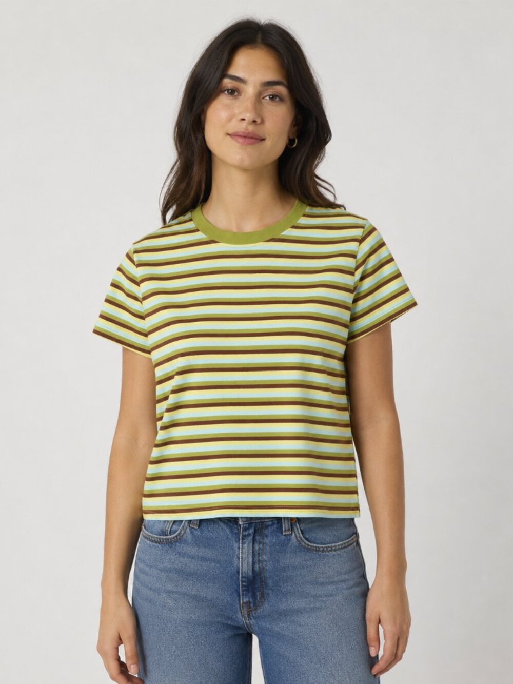 Rue21 Striped Short Sleeve T-Shirt